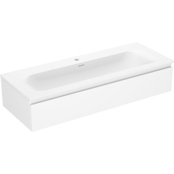 MEXEN/S - Orio kúpeľňová skrinka 120 cm s umývadlom Vela, 1 šuplík, biela mat (91A10-12023-1-BF01-W23M01)