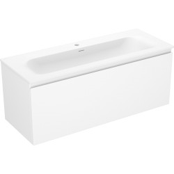 MEXEN/S - Orio kúpeľňová skrinka 120 cm s umývadlom Vela, 1 šuplík, biela mat (91A10-12047-1-BF01-W23M01)