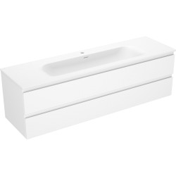 MEXEN/S - Orio kúpeľňová skrinka 160 cm s umývadlom Vela, 2 zásuvky, biela mat (91A10-16047-2-BFF01-W23M01)