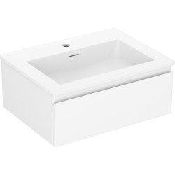 MEXEN/S - Orio kúpeľňová skrinka 60 cm s umývadlom Otis, 1 šuplík, biela mat (91A10-06023-1-BF01-W18M01)