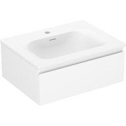 MEXEN/S - Orio kúpeľňová skrinka 60 cm s umývadlom Vela, 1 šuplík, biela mat (91A10-06023-1-BF01-W23M01)