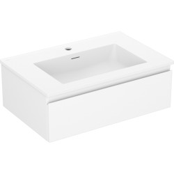 MEXEN/S - Orio kúpeľňová skrinka 70 cm s umývadlom Otis, 1 šuplík, biela mat (91A10-07023-1-BF01-W18M01)