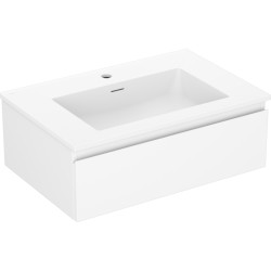 MEXEN/S - Orio kúpeľňová skrinka 70 cm s umývadlom Otis, 1 šuplík, biela mat (91A10-07023-1-BF01-W18M01)