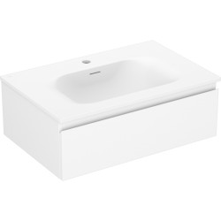 MEXEN/S - Orio kúpeľňová skrinka 70 cm s umývadlom Vela, 1 šuplík, biela mat (91A10-07023-1-BF01-W23M01)