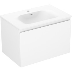 MEXEN/S - Orio kúpeľňová skrinka 70 cm s umývadlom Vela, 1 šuplík, biela mat (91A10-07047-1-BF01-W23M01)