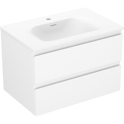 MEXEN/S - Orio kúpeľňová skrinka 70 cm s umývadlom Vela, 2 zásuvky, biela mat (91A10-07047-2-BFF01-W23M01)