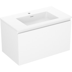 MEXEN/S - Orio kúpeľňová skrinka 80 cm s umývadlom Otis, 1 šuplík, biela mat (91A10-08047-1-BF01-W18M01)