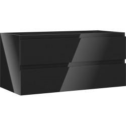 MEXEN/S - Orio kúpeľňová skrinka pod umývadlo 100, 2 zásuvky, čierna lesk (91A10-10047-2-BFF70)
