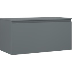 MEXEN/S - Orio kúpeľňová skrinka pod umývadlo 100 cm s doskou, 1 šuplík, grafit mat (91A10-10047-1-BFC66)