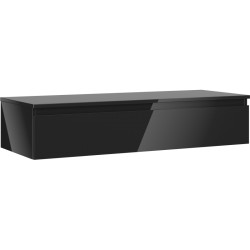 MEXEN/S - Orio kúpeľňová skrinka pod umývadlo 120 cm s doskou, 1 šuplík, čierna lesk (91A10-12023-1-BFC70)