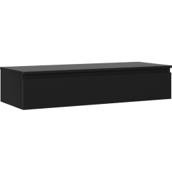 MEXEN/S - Orio kúpeľňová skrinka pod umývadlo 120 cm s doskou, 1 šuplík, čierna mat (91A10-12023-1-BFC71)