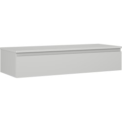 MEXEN/S - Orio kúpeľňová skrinka pod umývadlo 120 cm s doskou, 1 šuplík, sivá mat (91A10-12023-1-BFC62)