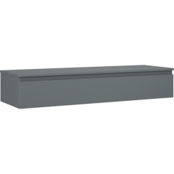 MEXEN/S - Orio kúpeľňová skrinka pod umývadlo 140 cm s doskou, 1 šuplík, grafit mat (91A10-14023-1-BFC66)