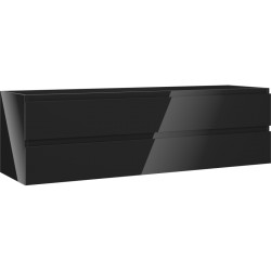 MEXEN/S - Orio kúpeľňová skrinka pod umývadlo 160, 2 zásuvky, čierna lesk (91A10-16047-2-BFF70)