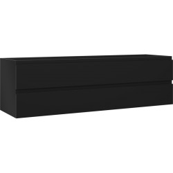 MEXEN/S - Orio kúpeľňová skrinka pod umývadlo 160, 2 zásuvky, čierna mat (91A10-16047-2-BFF71)