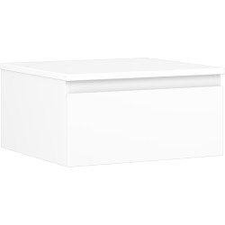 MEXEN/S - Orio kúpeľňová skrinka pod umývadlo 50 cm s doskou, 1 šuplík, biela mat (91A10-05023-1-BFC01)
