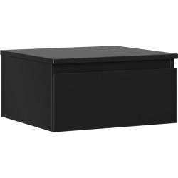 MEXEN/S - Orio kúpeľňová skrinka pod umývadlo 50 cm s doskou, 1 šuplík, čierna mat (91A10-05023-1-BFC71)