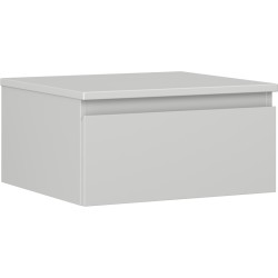 MEXEN/S - Orio kúpeľňová skrinka pod umývadlo 50 cm s doskou, 1 šuplík, sivá mat (91A10-05023-1-BFC62)