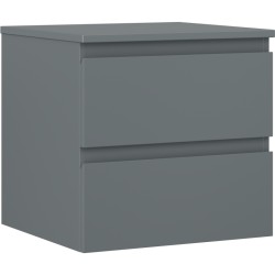 MEXEN/S - Orio kúpeľňová skrinka pod umývadlo 50 cm s doskou, 2 zásuvky, grafit mat (91A10-05047-2-BFFC66)