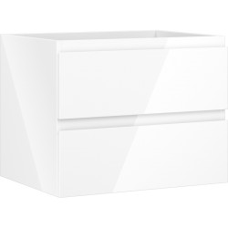 MEXEN/S - Orio kúpeľňová skrinka pod umývadlo 60, 2 zásuvky, biela lesk (91A10-06047-2-BFF00)