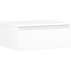 MEXEN/S - Orio kúpeľňová skrinka pod umývadlo 60 cm s doskou, 1 šuplík, biela mat (91A10-06023-1-BFC01)
