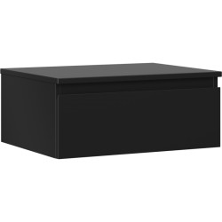 MEXEN/S - Orio kúpeľňová skrinka pod umývadlo 60 cm s doskou, 1 šuplík, čierna mat (91A10-06023-1-BFC71)