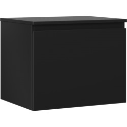 MEXEN/S - Orio kúpeľňová skrinka pod umývadlo 60 cm s doskou, 1 šuplík, čierna mat (91A10-06047-1-BFC71)