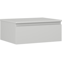 MEXEN/S - Orio kúpeľňová skrinka pod umývadlo 60 cm s doskou, 1 šuplík, sivá mat (91A10-06023-1-BFC62)