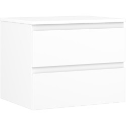MEXEN/S - Orio kúpeľňová skrinka pod umývadlo 60 cm s doskou, 2 zásuvky, biela mat (91A10-06047-2-BFFC01)