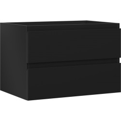 MEXEN/S - Orio kúpeľňová skrinka pod umývadlo 70, 2 zásuvky, čierna mat (91A10-07047-2-BFF71)