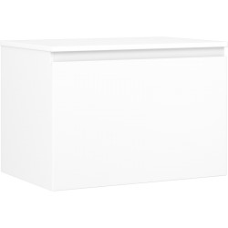 MEXEN/S - Orio kúpeľňová skrinka pod umývadlo 70 cm s doskou, 1 šuplík, biela mat (91A10-07047-1-BFC01)
