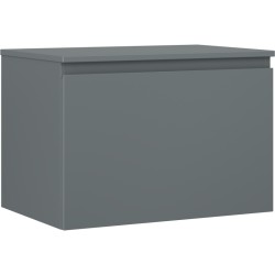 MEXEN/S - Orio kúpeľňová skrinka pod umývadlo 70 cm s doskou, 1 šuplík, grafit mat (91A10-07047-1-BFC66)