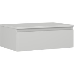 MEXEN/S - Orio kúpeľňová skrinka pod umývadlo 70 cm s doskou, 1 šuplík, sivá mat (91A10-07023-1-BFC62)