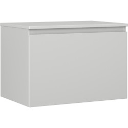 MEXEN/S - Orio kúpeľňová skrinka pod umývadlo 70 cm s doskou, 1 šuplík, sivá mat (91A10-07047-1-BFC62)