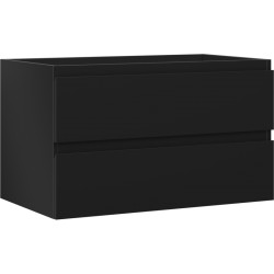 MEXEN/S - Orio kúpeľňová skrinka pod umývadlo 80, 2 zásuvky, čierna mat (91A10-08047-2-BFF71)
