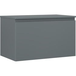 MEXEN/S - Orio kúpeľňová skrinka pod umývadlo 80 cm s doskou, 1 šuplík, grafit mat (91A10-08047-1-BFC66)