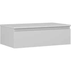 MEXEN/S - Orio kúpeľňová skrinka pod umývadlo 80 cm s doskou, 1 šuplík, sivá mat (91A10-08023-1-BFC62)