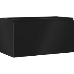 MEXEN/S - Orio kúpeľňová skrinka pod umývadlo 90, 1 šuplík, čierna mat (91A10-09047-1-BF71)