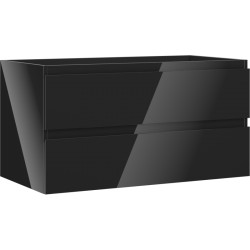 MEXEN/S - Orio kúpeľňová skrinka pod umývadlo 90, 2 zásuvky, čierna lesk (91A10-09047-2-BFF70)