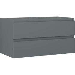 MEXEN/S - Orio kúpeľňová skrinka pod umývadlo 90, 2 zásuvky, grafit mat (91A10-09047-2-BFF66)