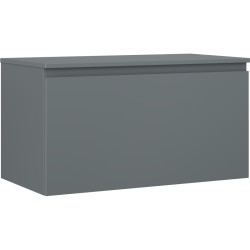 MEXEN/S - Orio kúpeľňová skrinka pod umývadlo 90 cm s doskou, 1 šuplík, grafit mat (91A10-09047-1-BFC66)