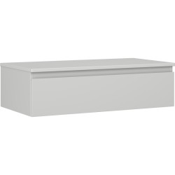 MEXEN/S - Orio kúpeľňová skrinka pod umývadlo 90 cm s doskou, 1 šuplík, sivá mat (91A10-09023-1-BFC62)