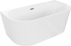 MEXEN/S - Oval vaňa voľne stojaca 150 x 75, biela, sifón a prepad chróm (52671507500-01)