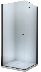 MEXEN/S - PRETORIA sprchovací kút 80x80, transparent, čierna (852-080-080-70-00)