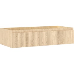 MEXEN/S - Rivel kúpeľňová skrinka pod umývadlo 100, 1 šuplík, reliéf, dub (91A20-10023-1-BF81)