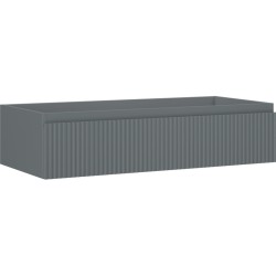 MEXEN/S - Rivel kúpeľňová skrinka pod umývadlo 100, 1 šuplík, reliéf, grafit mat (91A20-10023-1-BF66)