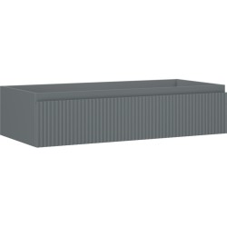 MEXEN/S - Rivel kúpeľňová skrinka pod umývadlo 100, 1 šuplík, reliéf, grafit mat (91A20-10023-1-BF66)