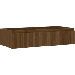 MEXEN/S - Rivel kúpeľňová skrinka pod umývadlo 100, 1 šuplík, reliéf, orech (91A20-10023-1-BF86)