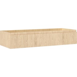 MEXEN/S - Rivel kúpeľňová skrinka pod umývadlo 120, 1 šuplík, reliéf, dub (91A20-12023-1-BF81)