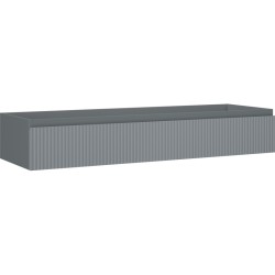 MEXEN/S - Rivel kúpeľňová skrinka pod umývadlo 140, 1 šuplík, reliéf, grafit mat (91A20-14023-1-BF66)